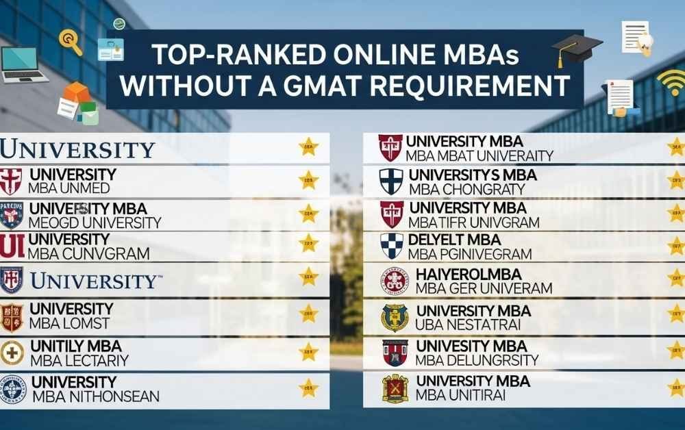Top-Ranked Online MBAs Without a GMAT Requirement